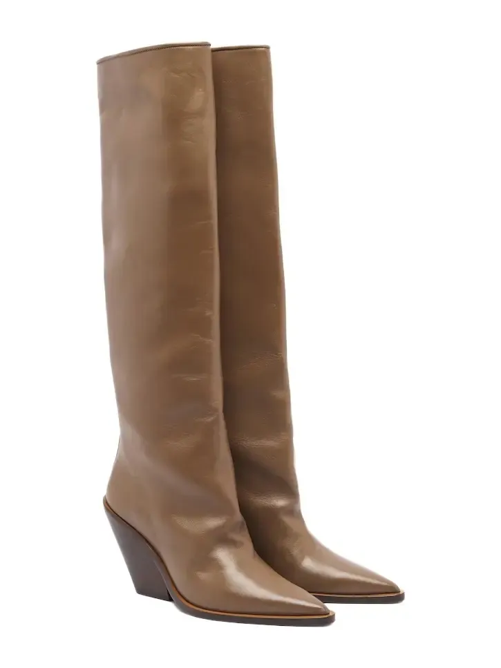 Nevada leather knee-high boots