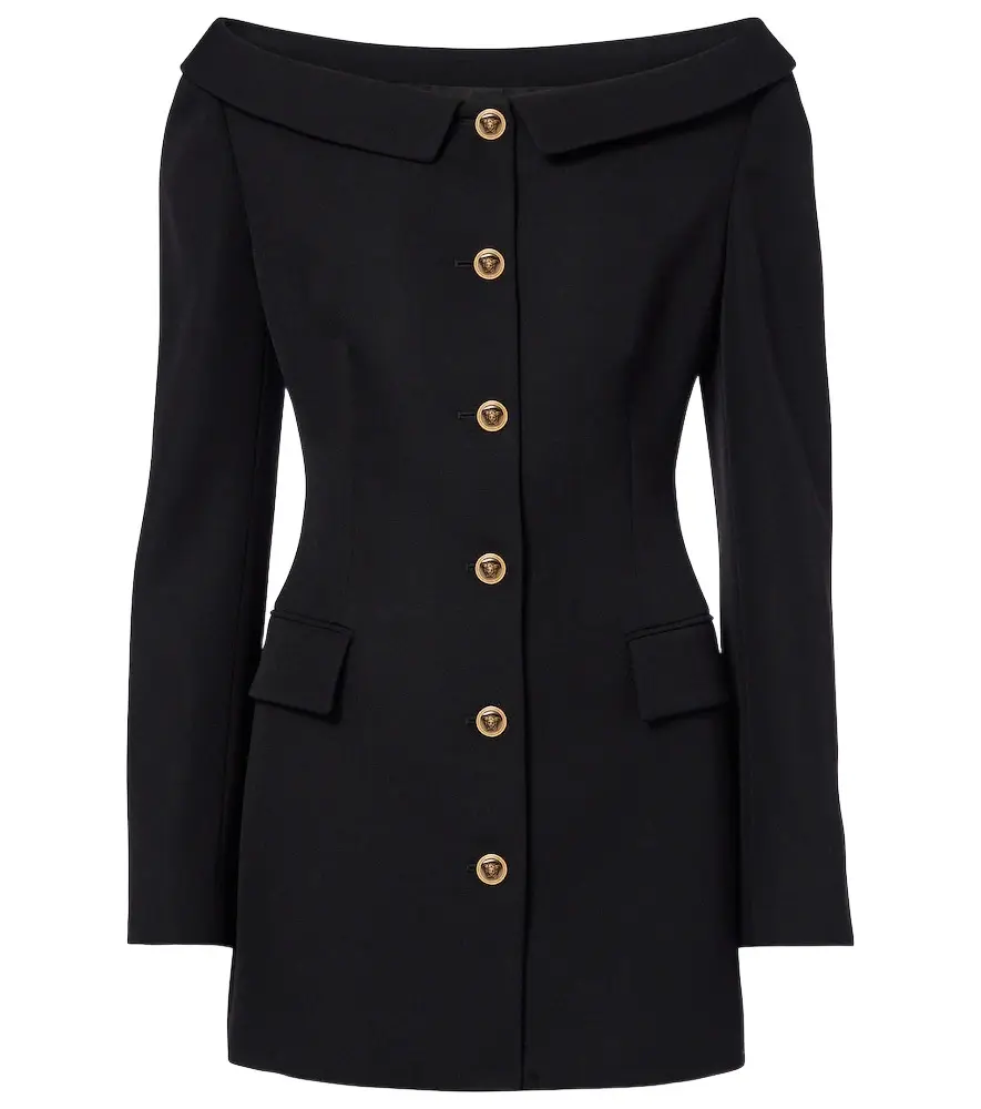 Virgin wool grain de poudre jacket