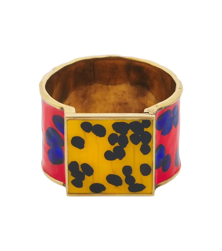 Enamel cuff bracelet