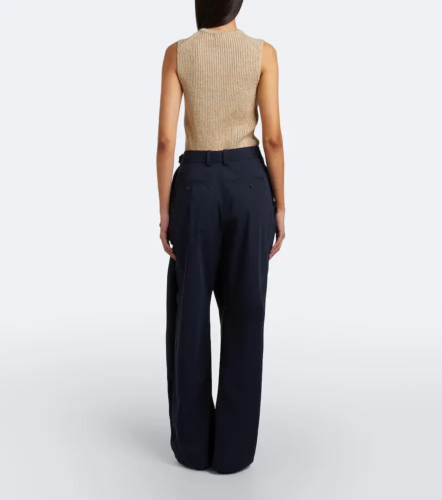 JW Anderson Twist draped cotton wide-leg pants | Thumbnail 4 JW Anderson Twist draped cotton wide-leg pants | Thumbnail 4