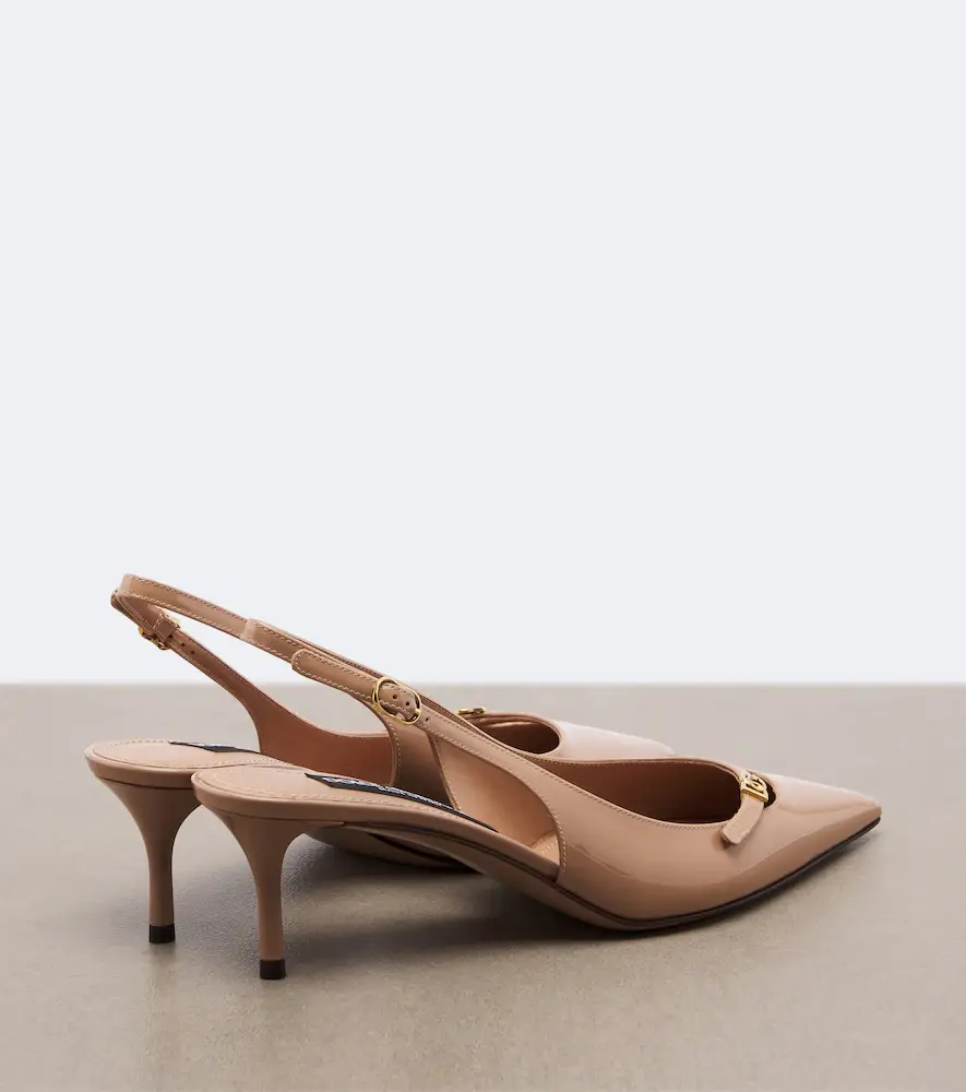 Dolce & Gabbana DG patent leather slingback pumps | Thumbnail 2