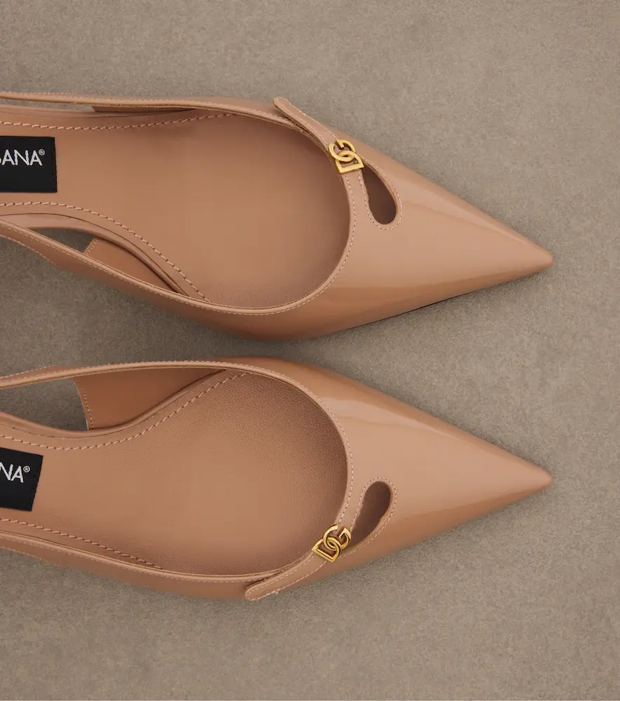 Dolce & Gabbana DG patent leather slingback pumps | Thumbnail 4