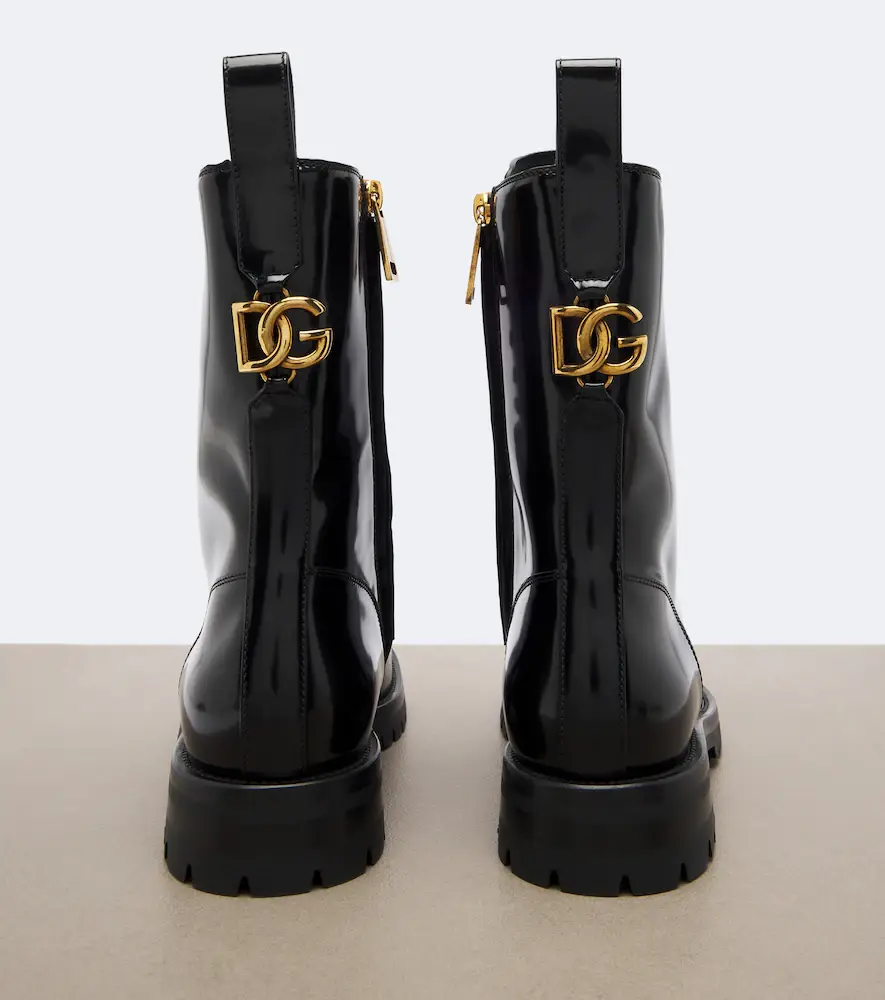 Dolce & Gabbana DG leather lace-up boots | Thumbnail 3