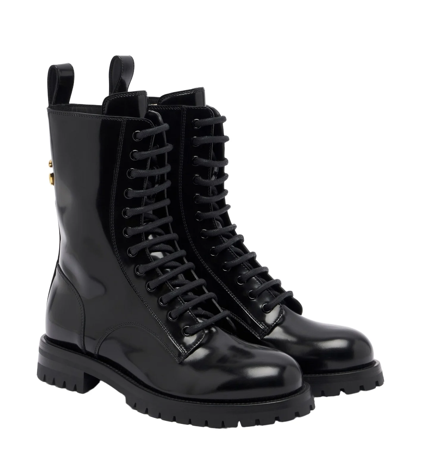 DG leather lace-up boots DG leather lace-up boots