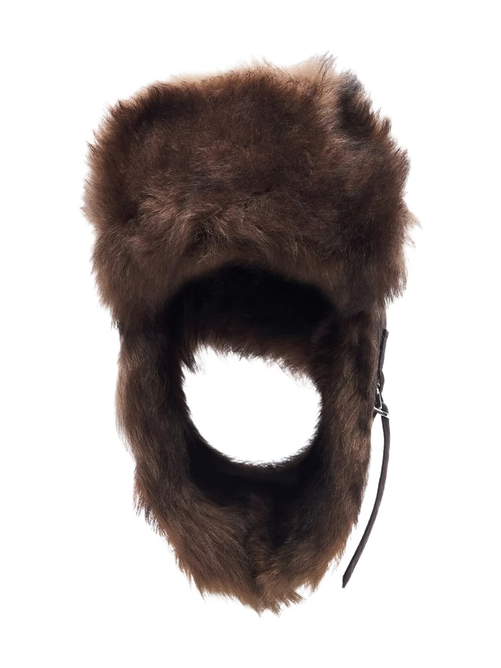 Lemaire Shearling-trimmed cotton-blend aviator hat
