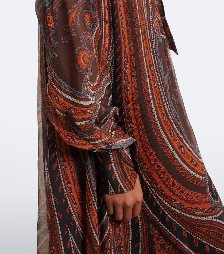 Etro Paisley tie-neck silk maxi dress | Thumbnail 2 Etro Paisley tie-neck silk maxi dress | Thumbnail 2