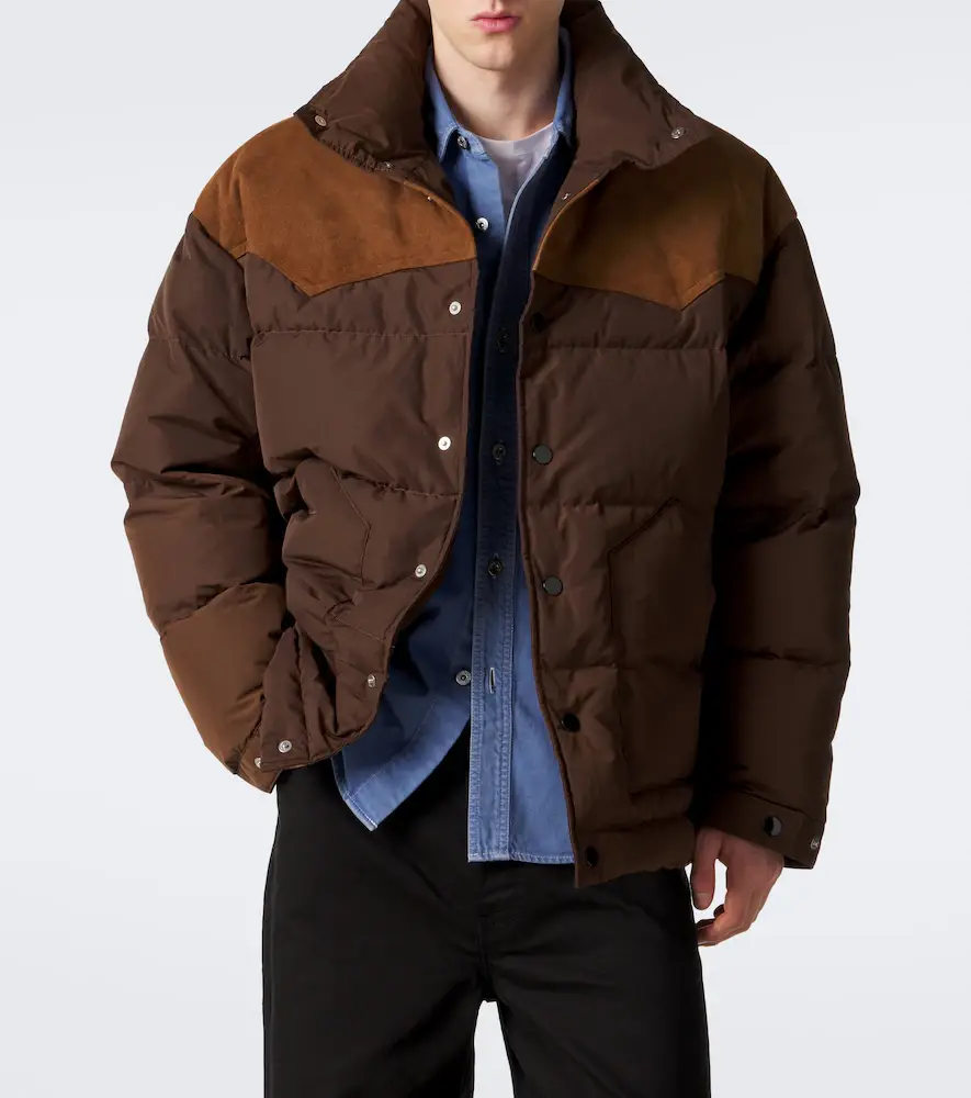 AMI PARIS Suede-trimmed down jacket | Thumbnail 6 AMI PARIS Suede-trimmed down jacket | Thumbnail 6