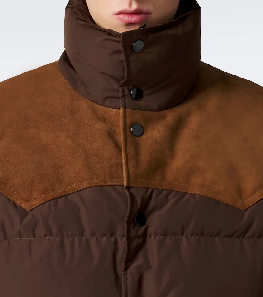 AMI PARIS Suede-trimmed down jacket | Thumbnail 7 AMI PARIS Suede-trimmed down jacket | Thumbnail 7