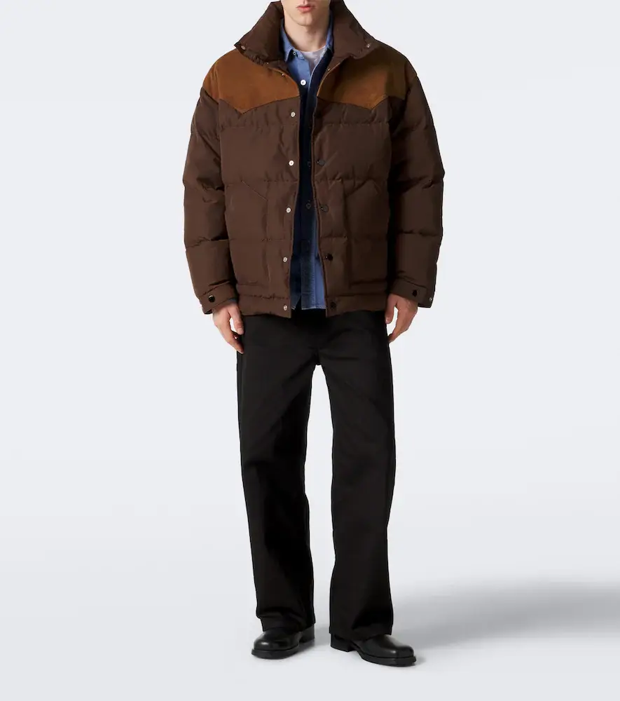 AMI PARIS Suede-trimmed down jacket | Thumbnail 8 AMI PARIS Suede-trimmed down jacket | Thumbnail 8
