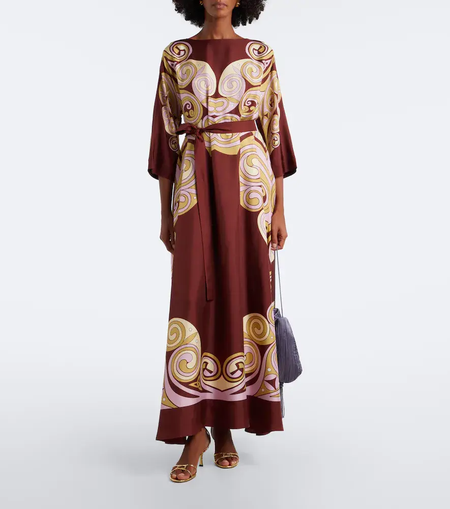 La DoubleJ Muumuu belted printed silk twill kaftan | Thumbnail 3 La DoubleJ Muumuu belted printed silk twill kaftan | Thumbnail 3