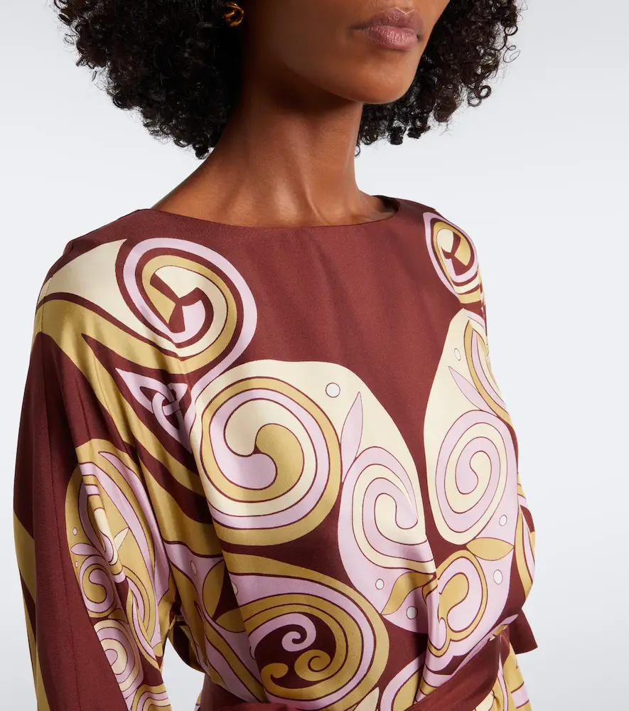La DoubleJ Muumuu belted printed silk twill kaftan | Thumbnail 4 La DoubleJ Muumuu belted printed silk twill kaftan | Thumbnail 4