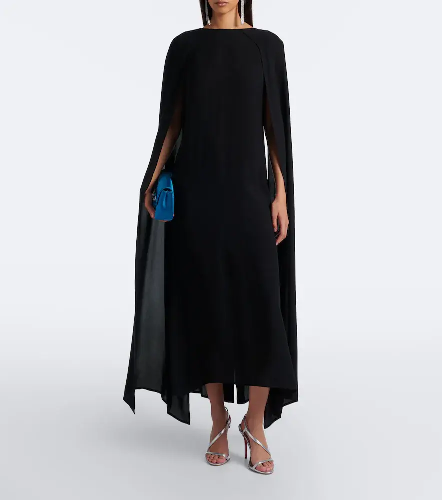 Plan C Caped midi dress | Thumbnail 3 Plan C Caped midi dress | Thumbnail 3