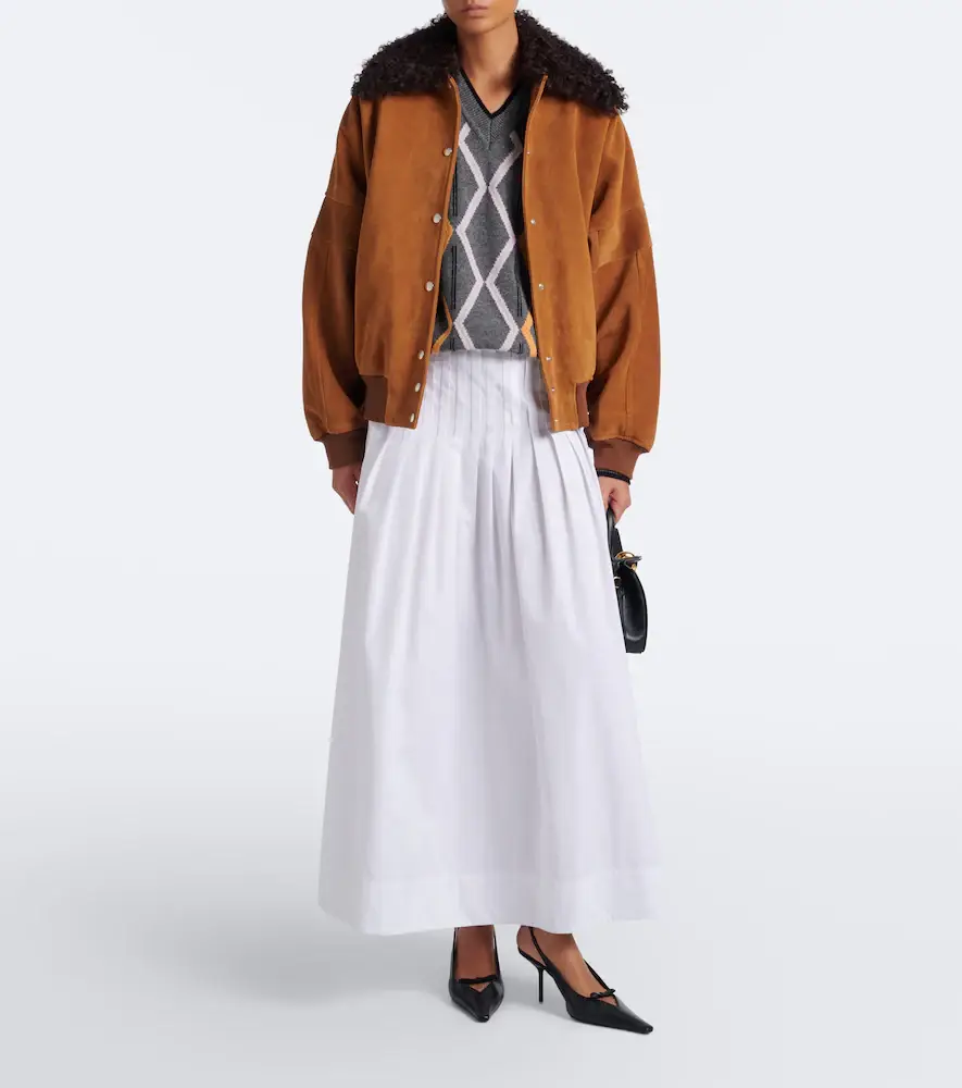 Plan C Suede blouson jacket | Thumbnail 4 Plan C Suede blouson jacket | Thumbnail 4