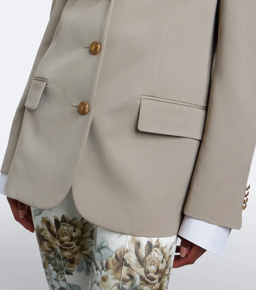 Acne Studios Layered wool blazer | Thumbnail 6 Acne Studios Layered wool blazer | Thumbnail 6