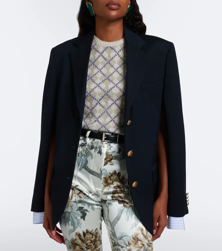Acne Studios Layered wool blazer | Thumbnail 3 Acne Studios Layered wool blazer | Thumbnail 3
