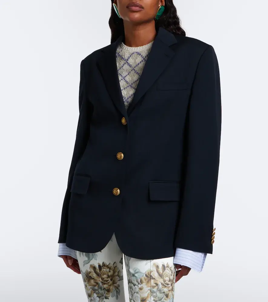 Acne Studios Layered wool blazer | Thumbnail 4 Acne Studios Layered wool blazer | Thumbnail 4