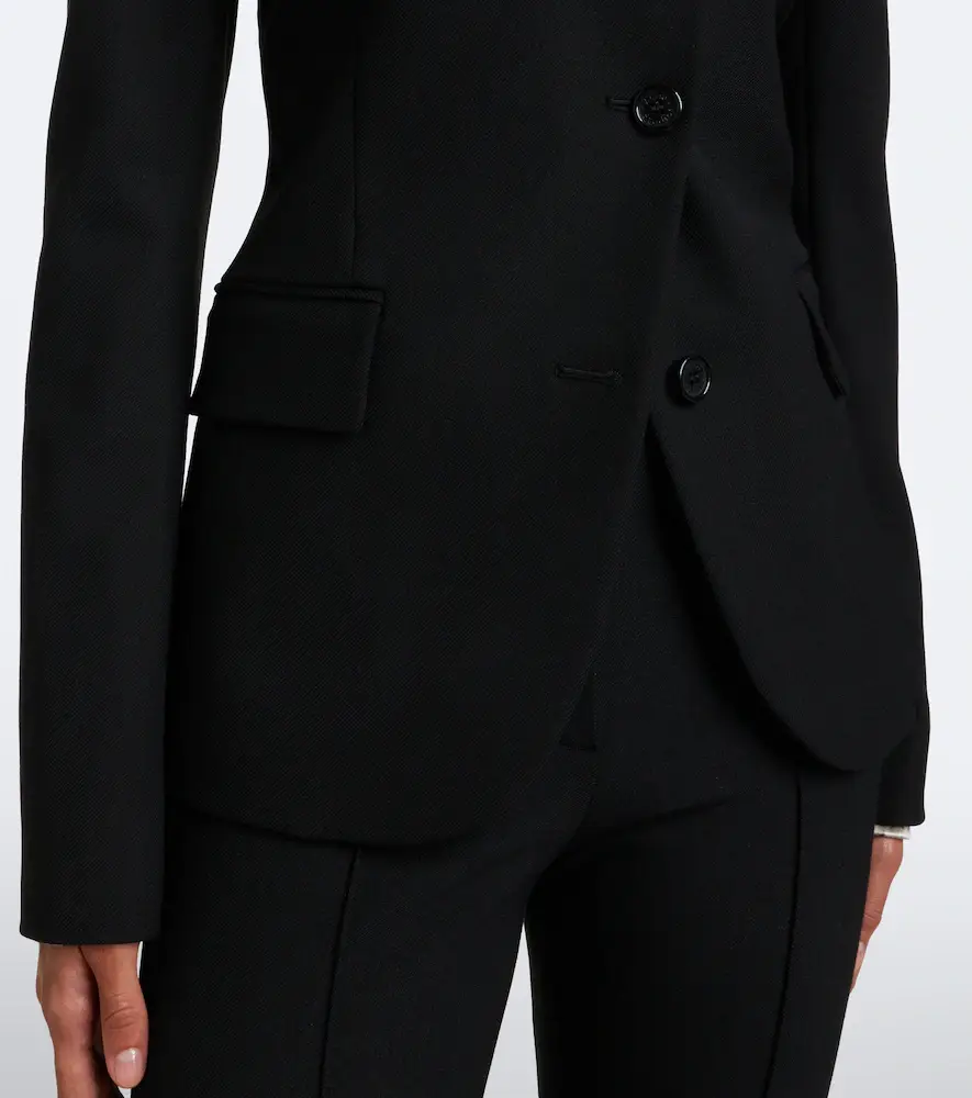 Acne Studios Asymmetric twill blazer | Thumbnail 2