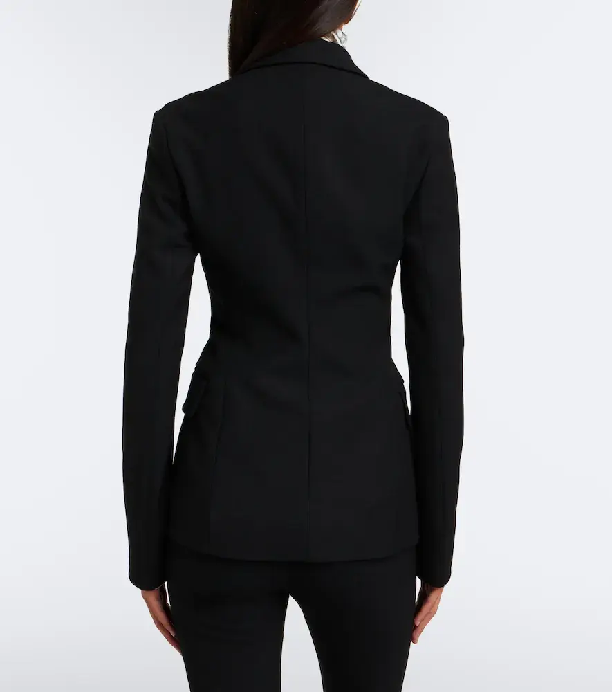 Acne Studios Asymmetric twill blazer | Thumbnail 3