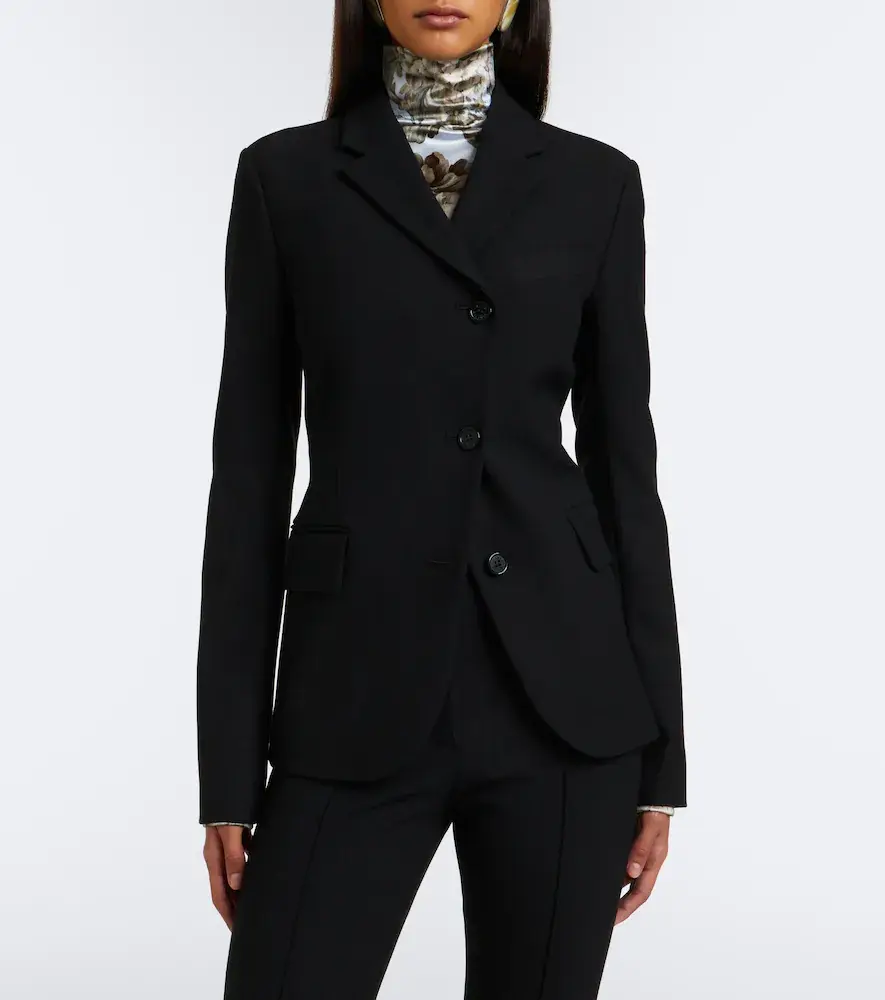 Acne Studios Asymmetric twill blazer | Thumbnail 5