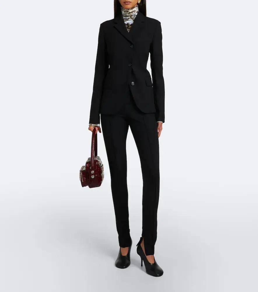 Acne Studios Asymmetric twill blazer | Thumbnail 6