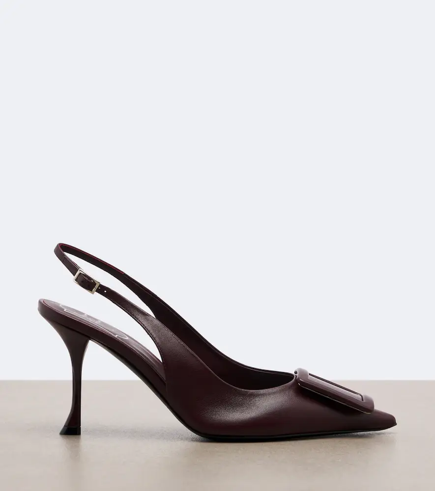 Roger Vivier Viv' In The City leather slingback pumps | Thumbnail 4