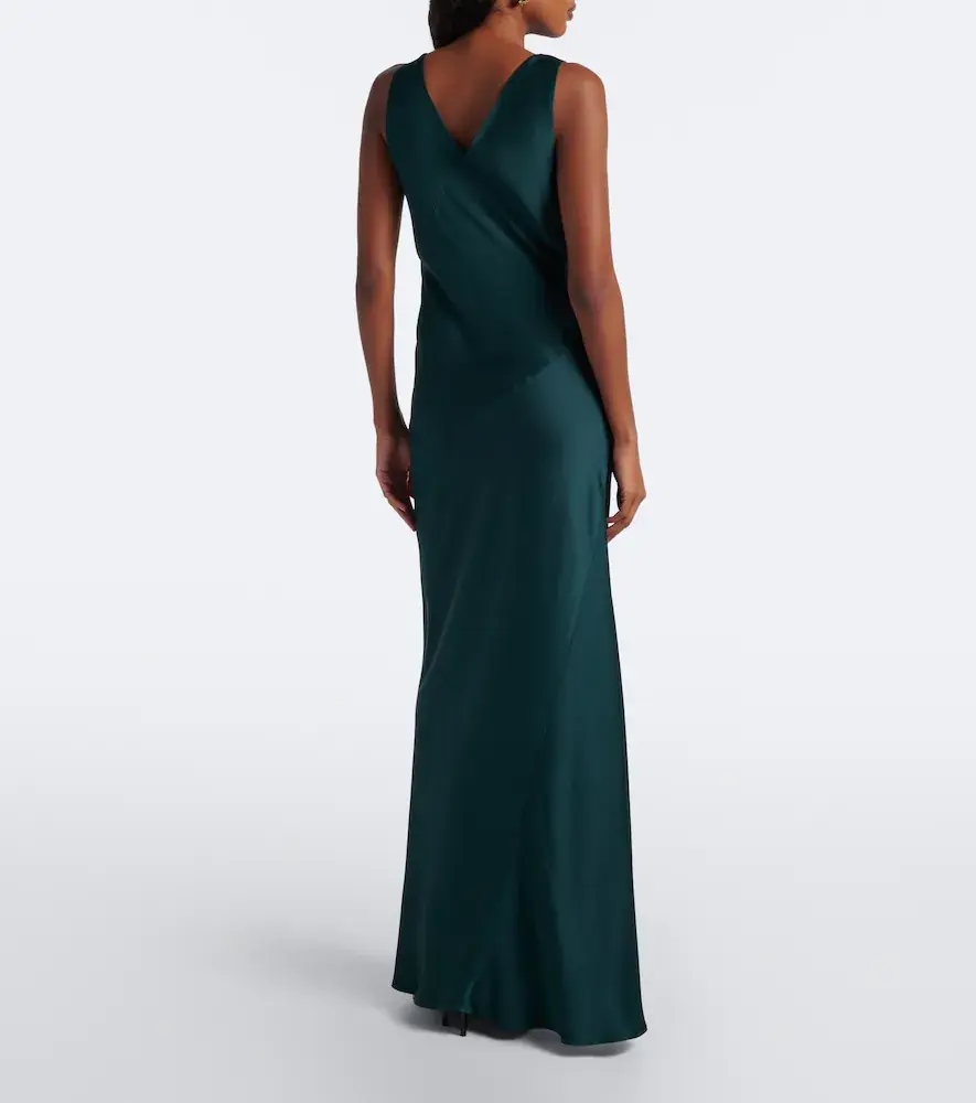 Max Mara Elegante satin maxi dress | Thumbnail 3 Max Mara Elegante satin maxi dress | Thumbnail 3