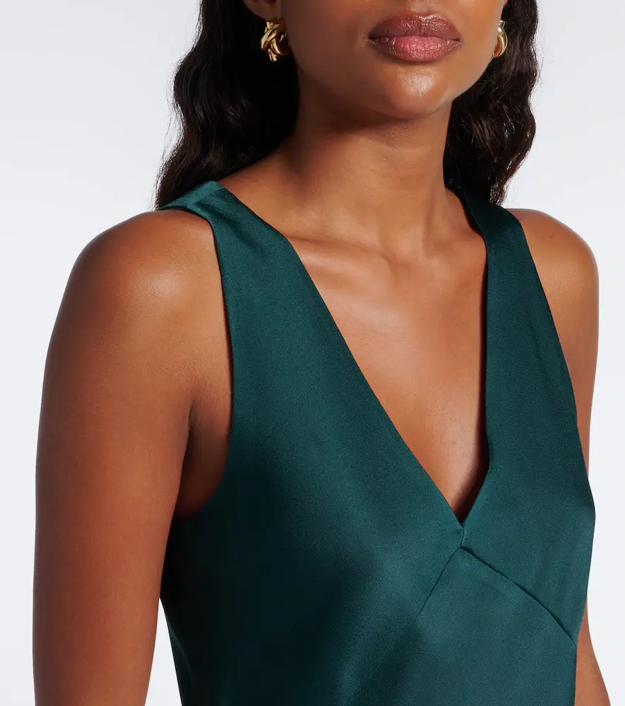Max Mara Elegante satin maxi dress | Thumbnail 4 Max Mara Elegante satin maxi dress | Thumbnail 4