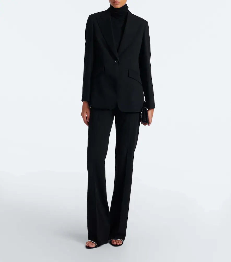 Max Mara Virgin wool straight pants | Thumbnail 4 Max Mara Virgin wool straight pants | Thumbnail 4