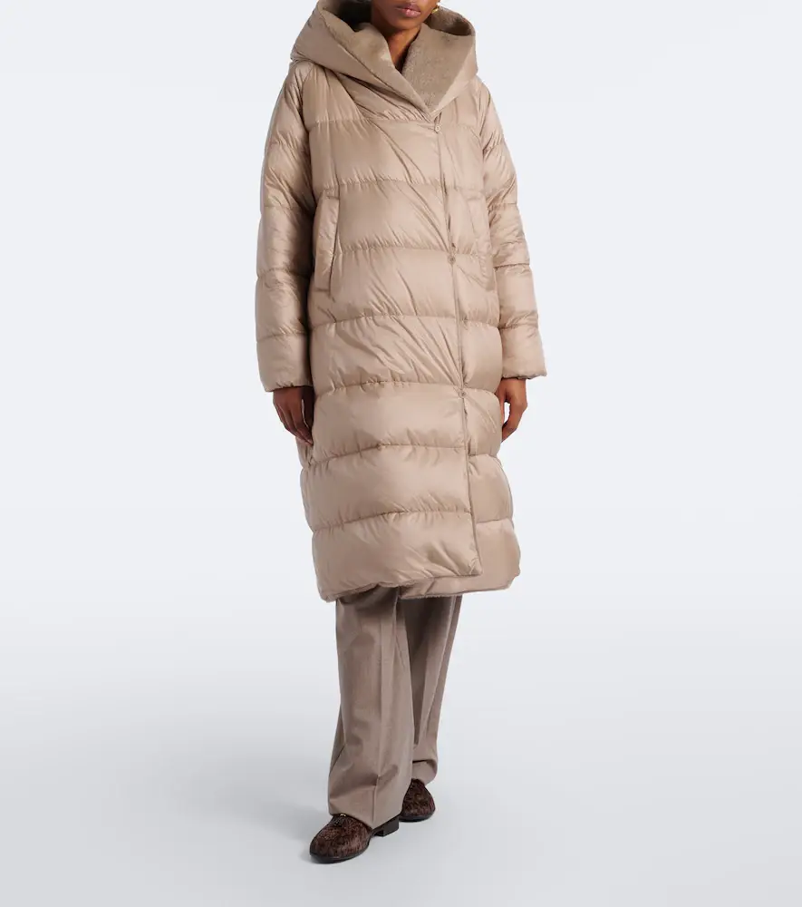Max Mara The Cube reversible alpaca and wool down coat | Thumbnail 5