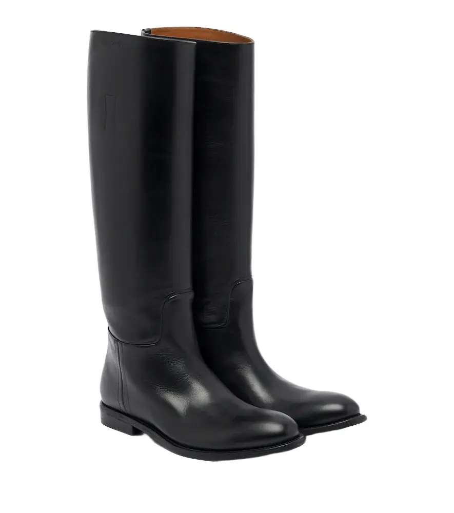 Acne Studios Leather knee-high boots