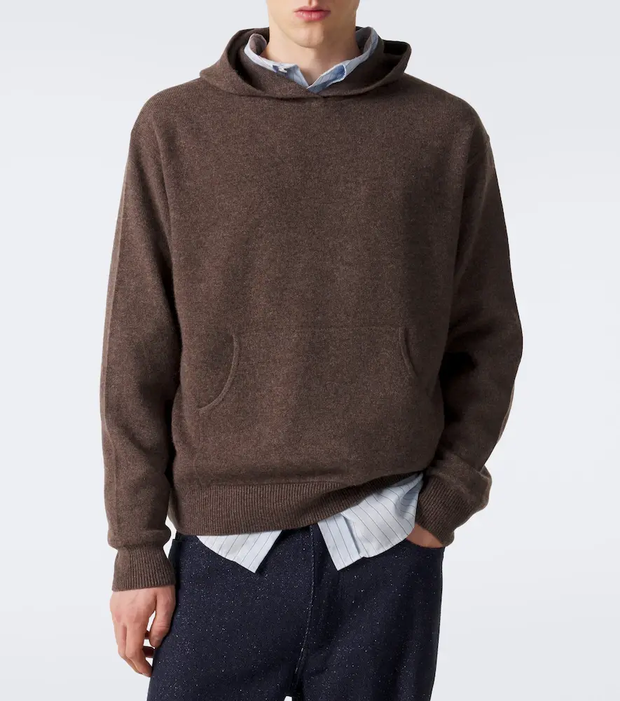 Acne Studios Knitted cashmere-blend hoodie | Thumbnail 2