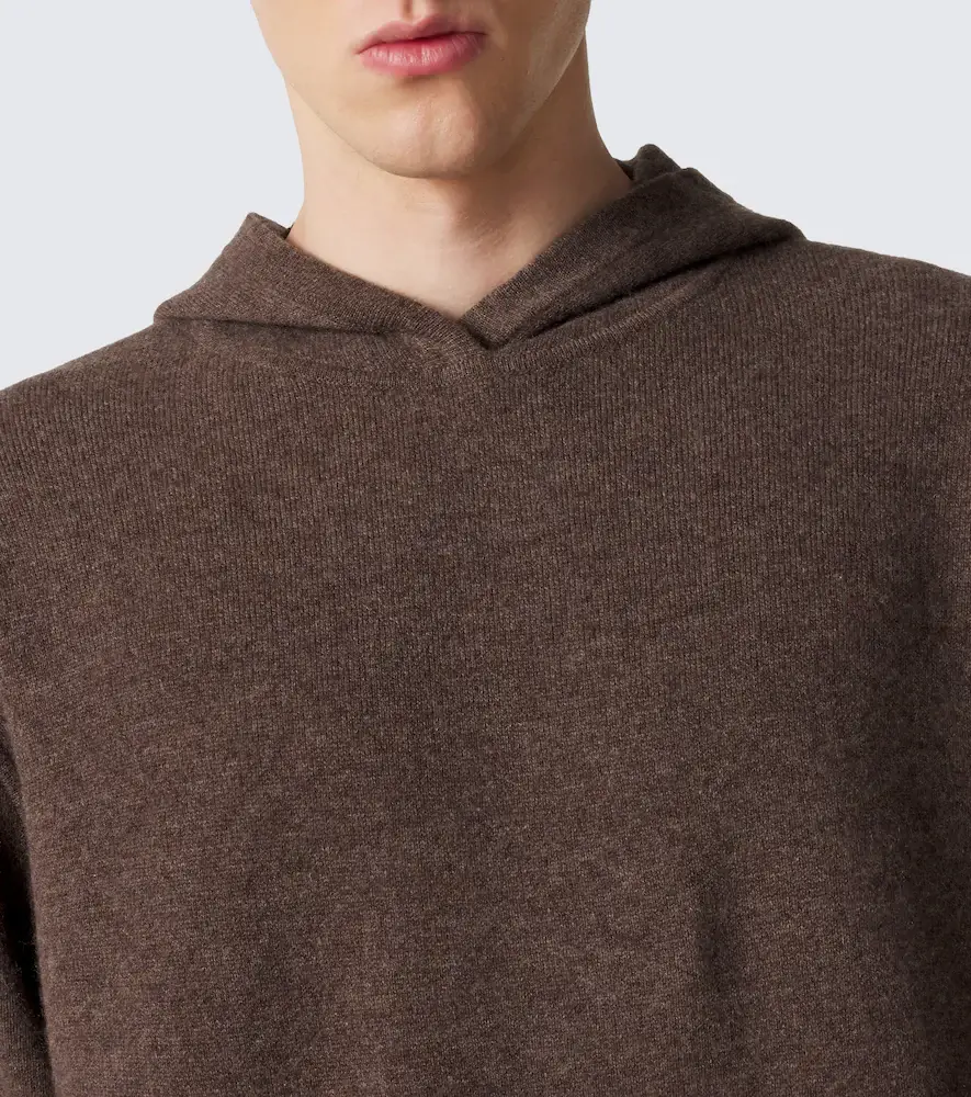 Acne Studios Knitted cashmere-blend hoodie | Thumbnail 3