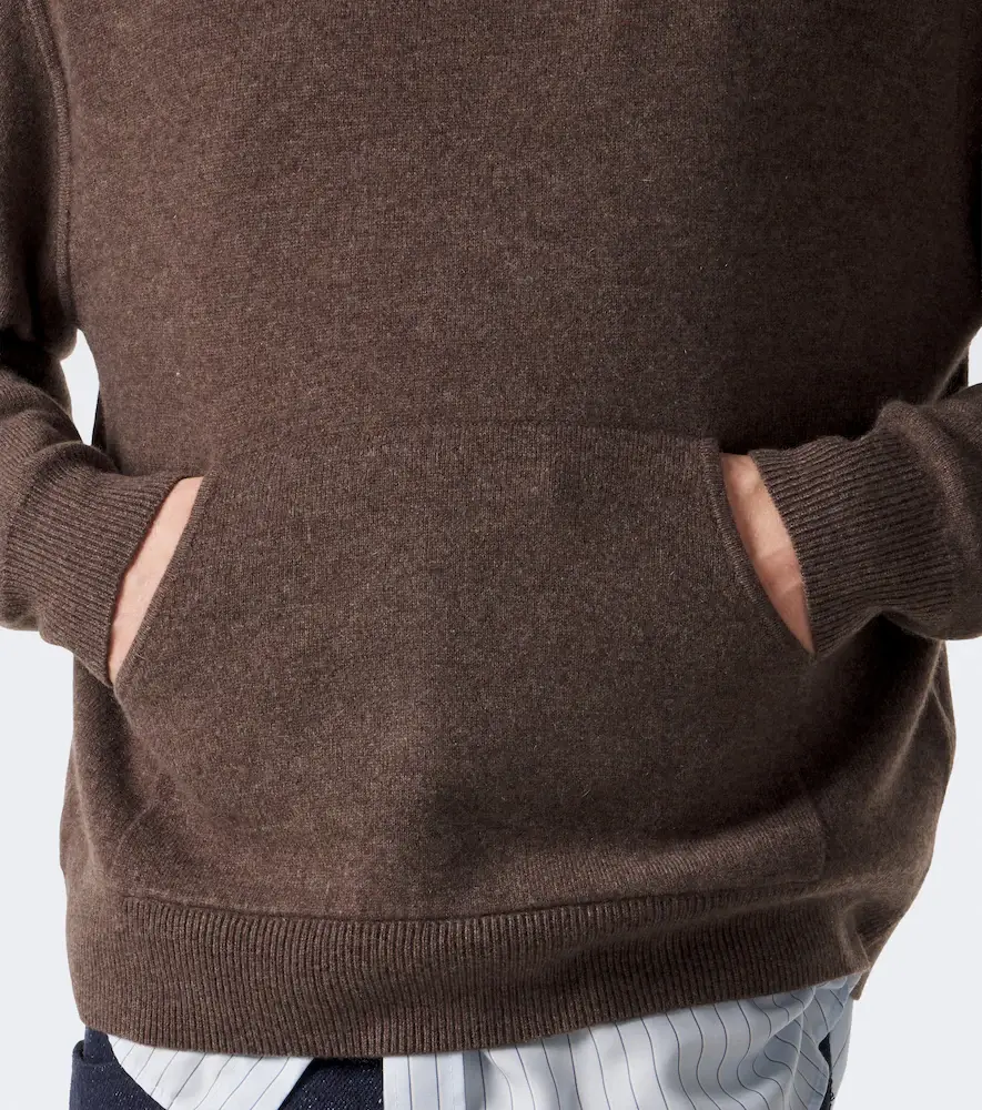 Acne Studios Knitted cashmere-blend hoodie | Thumbnail 5