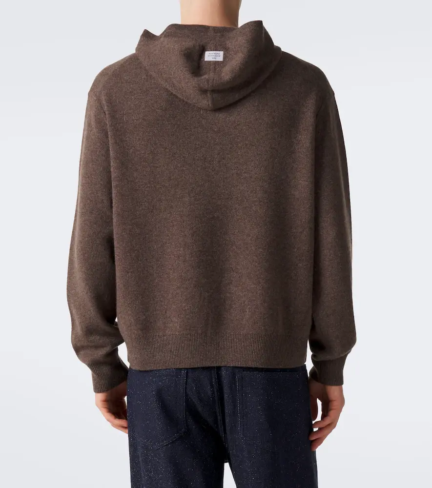Acne Studios Knitted cashmere-blend hoodie | Thumbnail 7