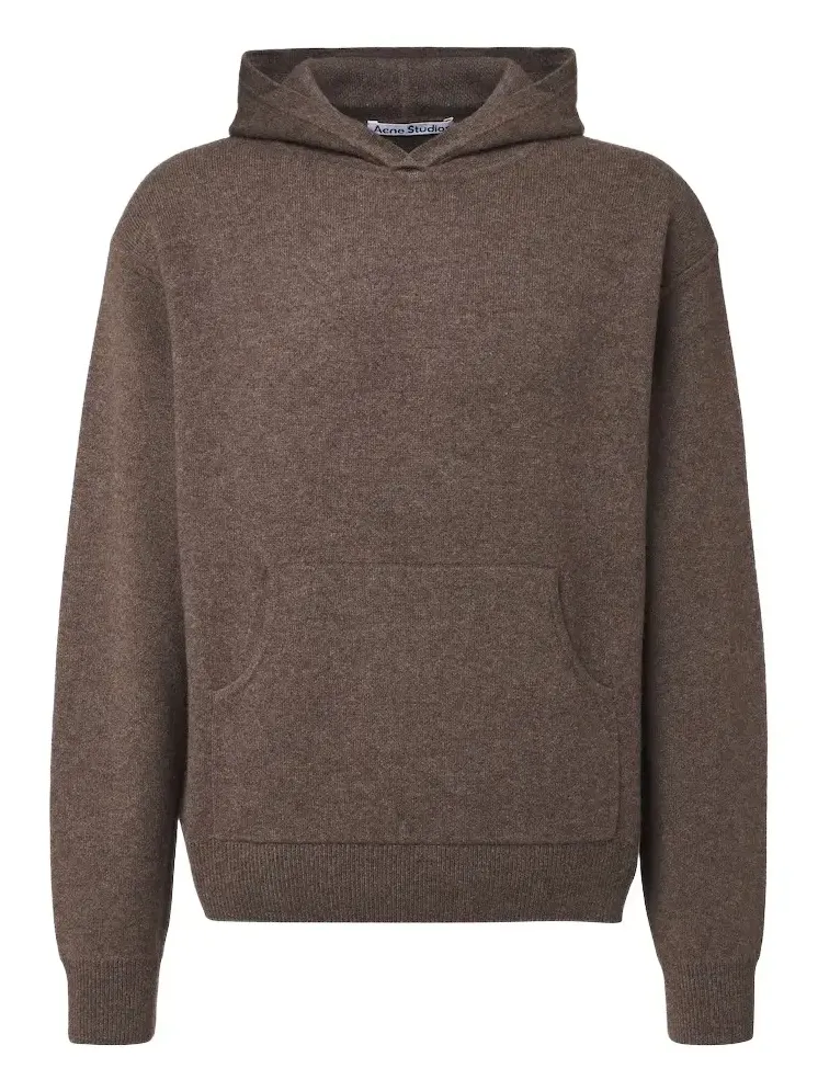 Acne Studios Knitted cashmere-blend hoodie