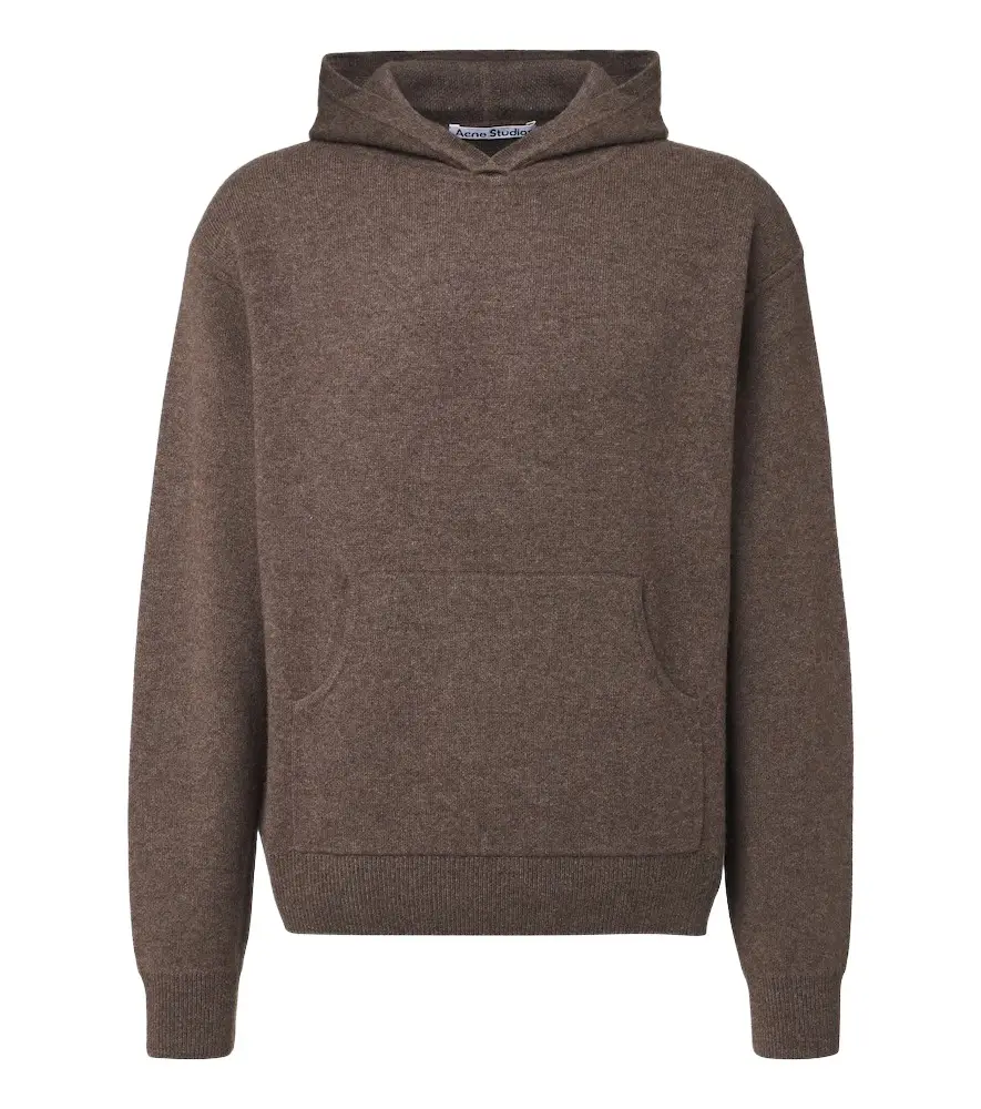 Knitted cashmere-blend hoodie Knitted cashmere-blend hoodie