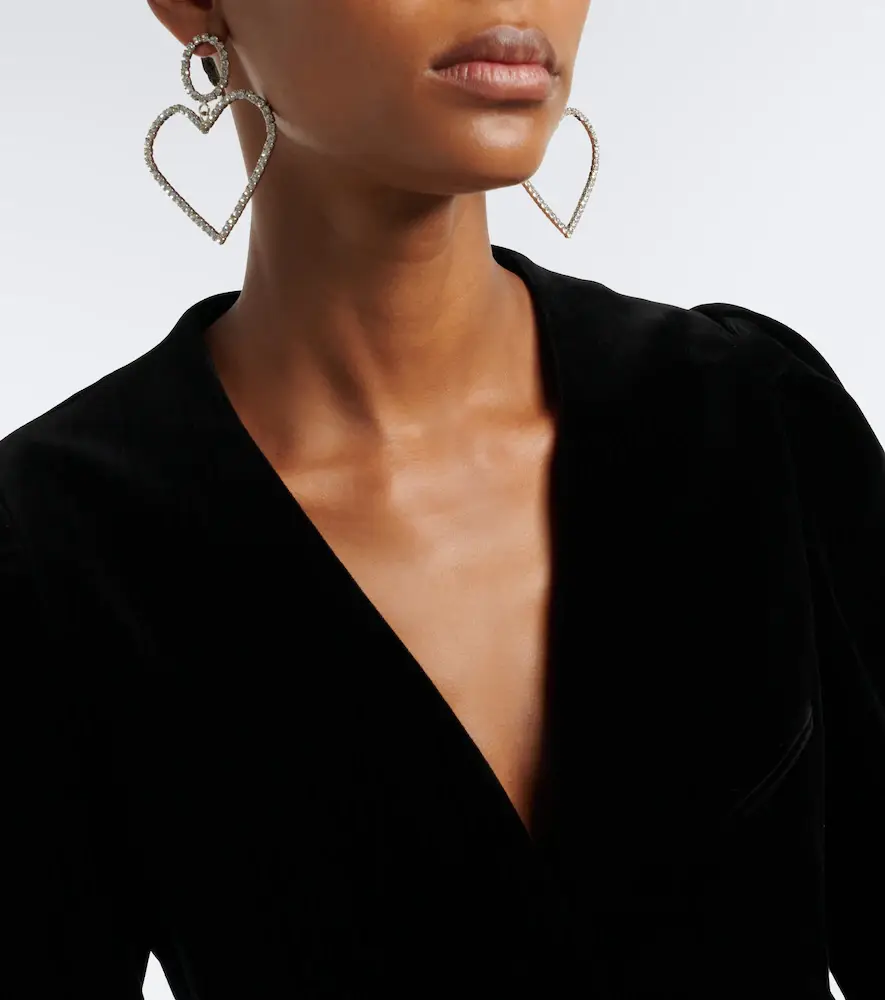 Isabel Marant Crystal-embellished earrings | Thumbnail 6