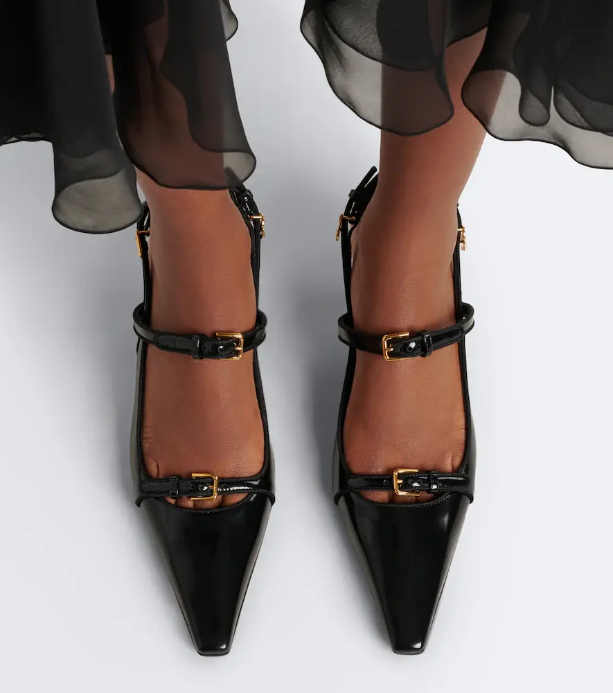 Dolce & Gabbana DG patent leather slingback pumps | Thumbnail 6 Dolce & Gabbana DG patent leather slingback pumps | Thumbnail 6