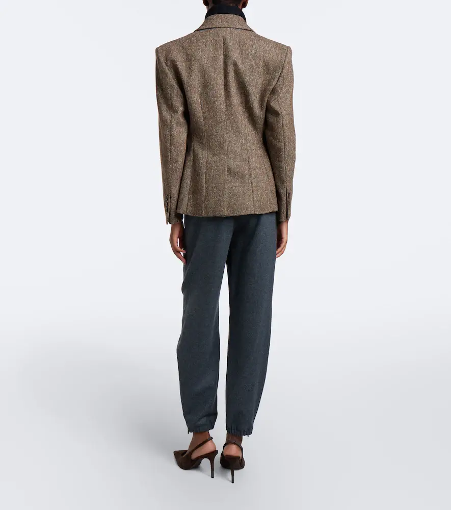 Brunello Cucinelli Belted wool and cashmere tapered pants | Thumbnail 6 Brunello Cucinelli Belted wool and cashmere tapered pants | Thumbnail 6