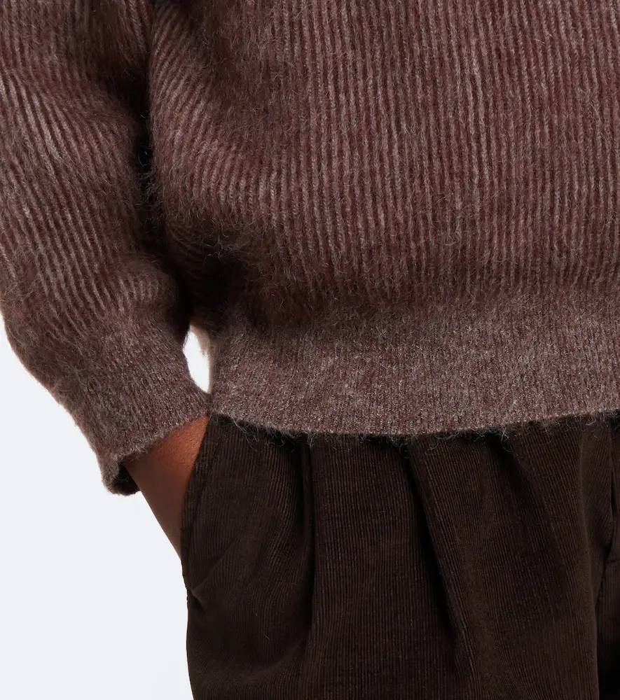 Brunello Cucinelli Mohair and wool-blend half-zip sweater | Thumbnail 5 Brunello Cucinelli Mohair and wool-blend half-zip sweater | Thumbnail 5