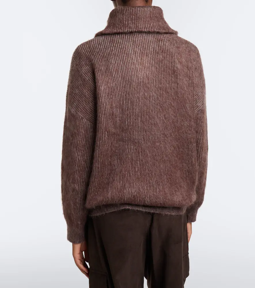 Brunello Cucinelli Mohair and wool-blend half-zip sweater | Thumbnail 7 Brunello Cucinelli Mohair and wool-blend half-zip sweater | Thumbnail 7