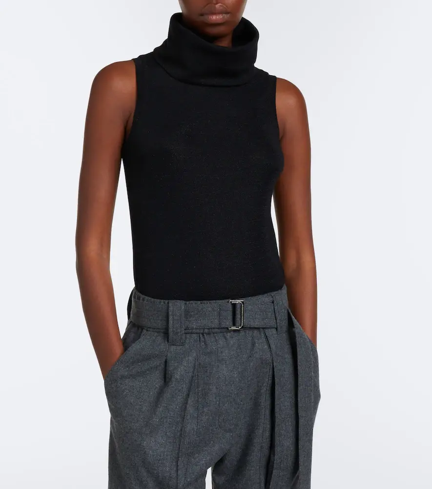 Brunello Cucinelli Knitted wool-blend top | Thumbnail 4