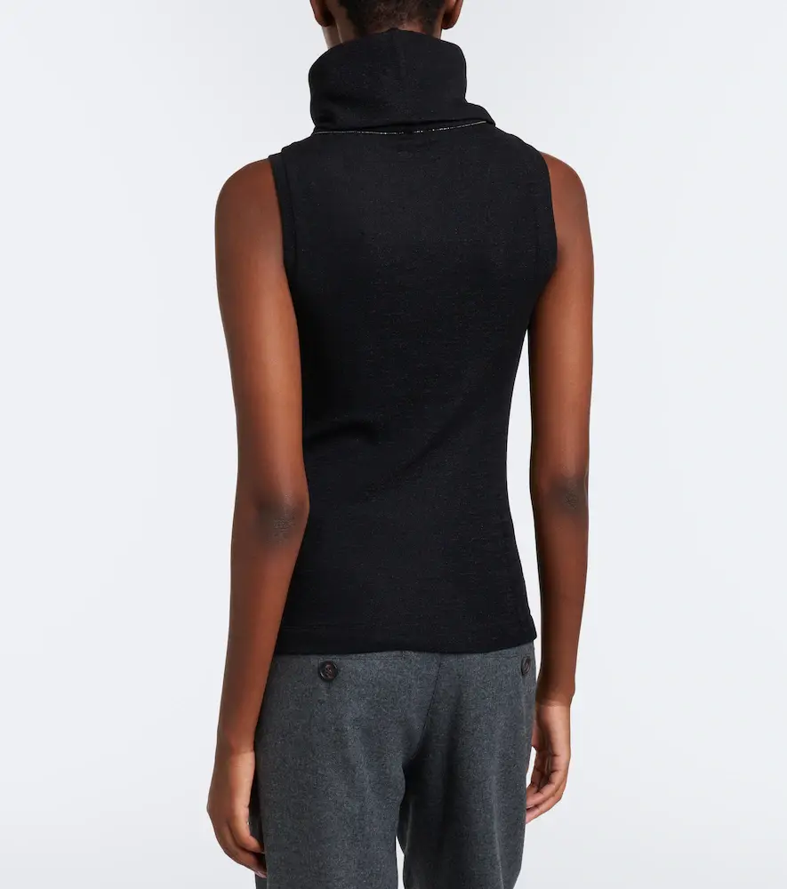 Brunello Cucinelli Knitted wool-blend top | Thumbnail 5