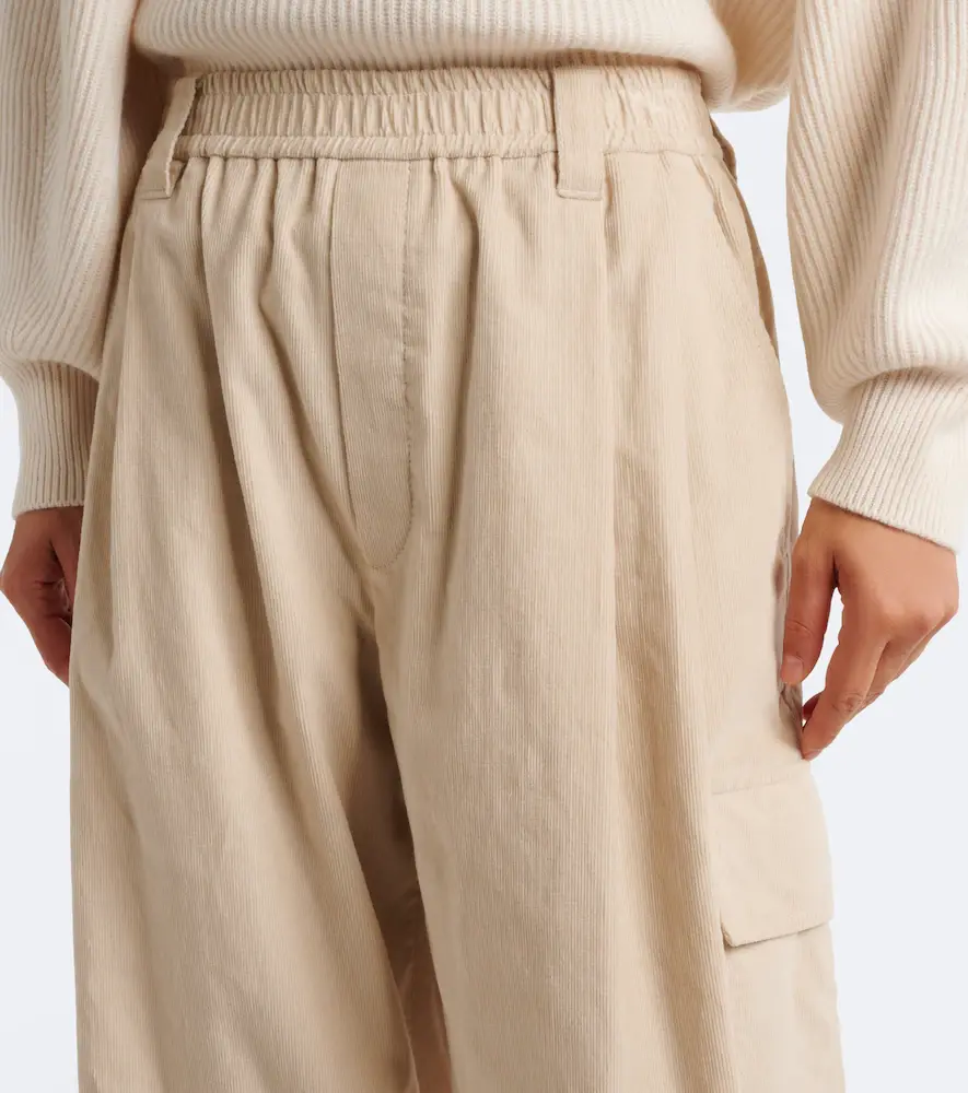 Brunello Cucinelli Monili cotton-blend corduroy wide-leg pants | Thumbnail 2