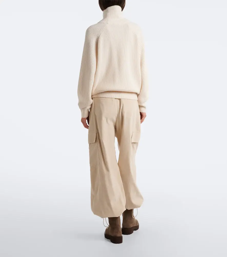 Brunello Cucinelli Monili cotton-blend corduroy wide-leg pants | Thumbnail 4