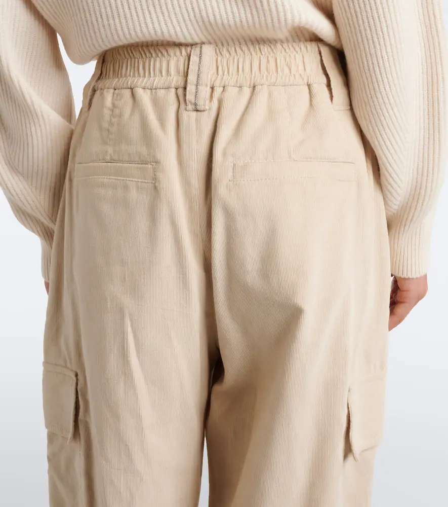 Brunello Cucinelli Monili cotton-blend corduroy wide-leg pants | Thumbnail 5