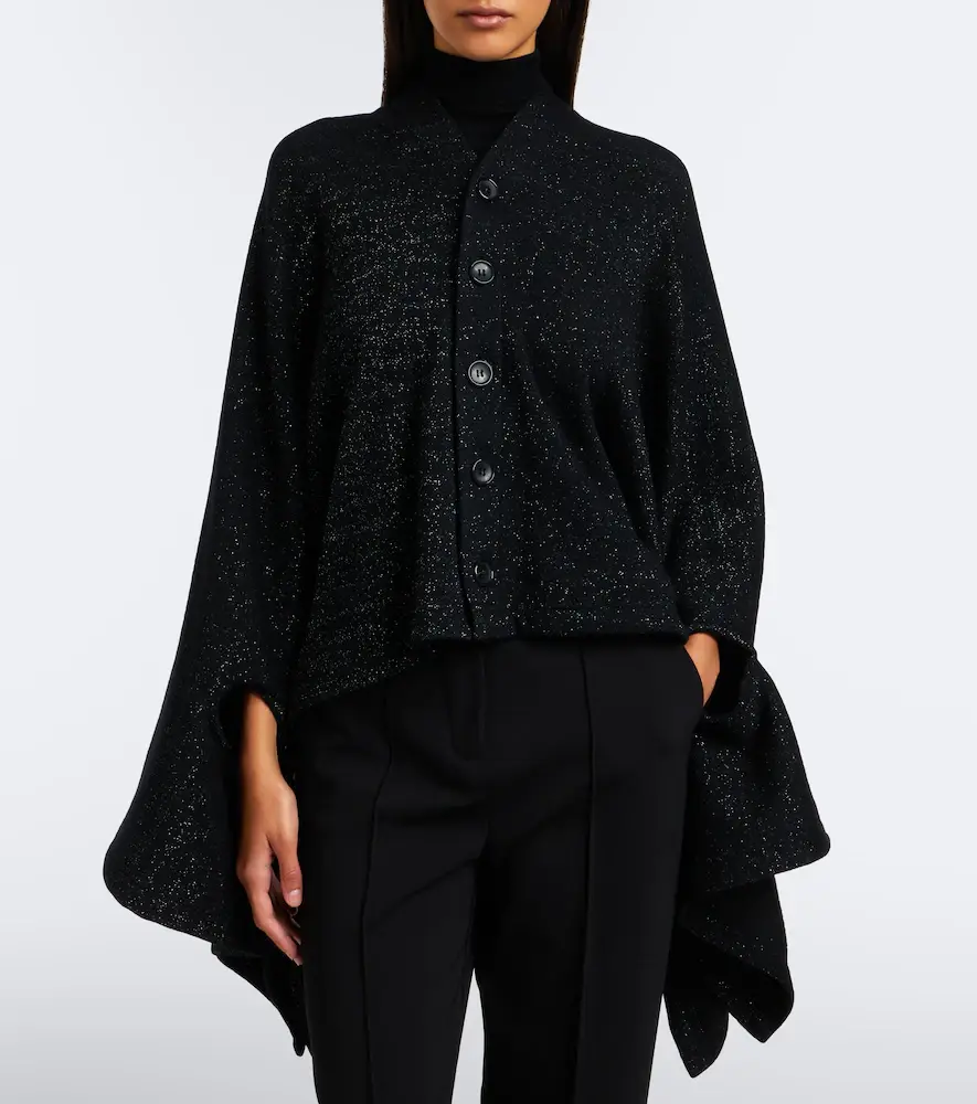 Junya Watanabe Draped wool and cotton-blend cardigan | Thumbnail 3