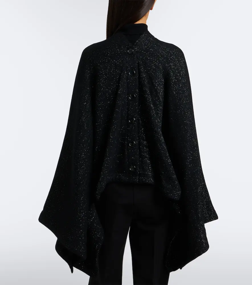 Junya Watanabe Draped wool and cotton-blend cardigan | Thumbnail 6