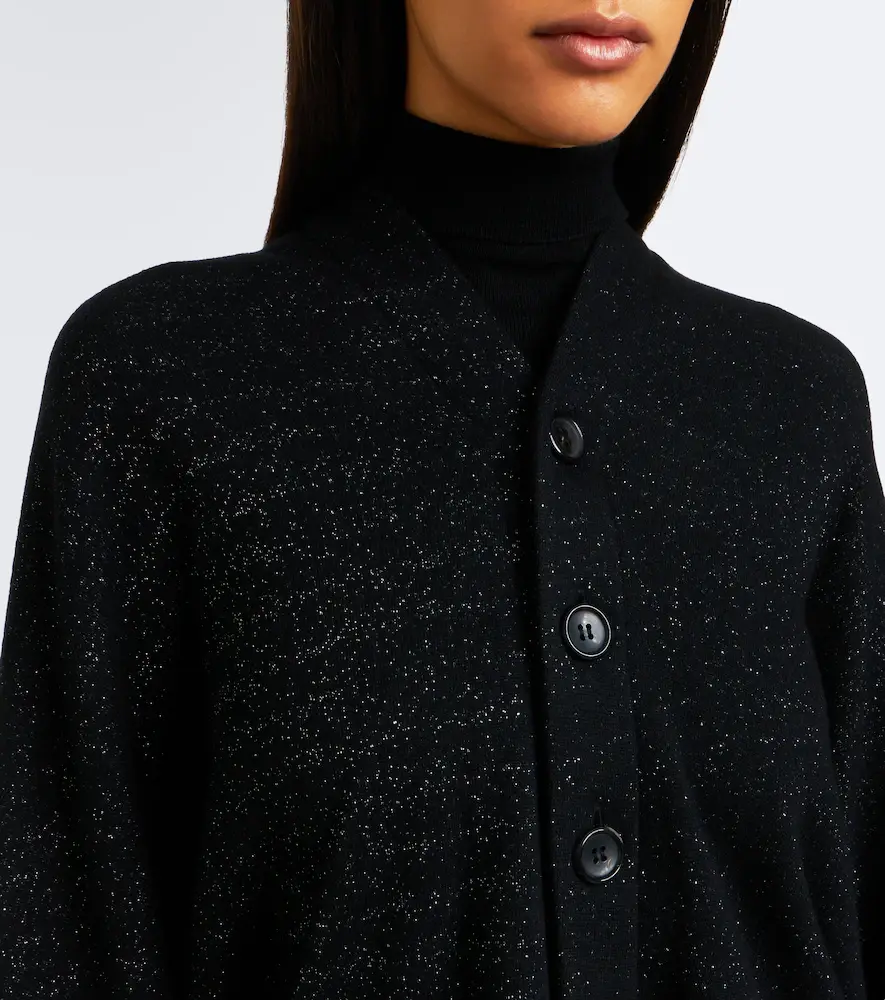 Junya Watanabe Draped wool and cotton-blend cardigan | Thumbnail 7