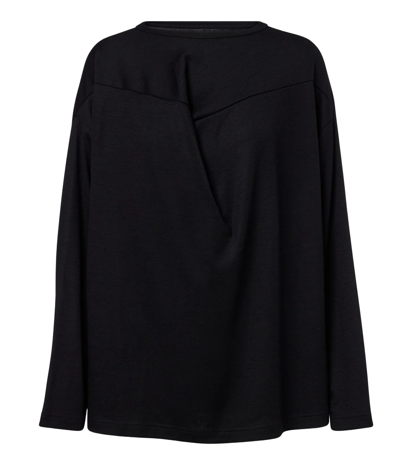 Draped wool top Draped wool top